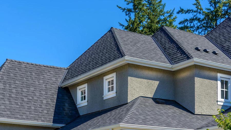 Asphalt roof